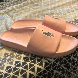 Pink Polo Slides